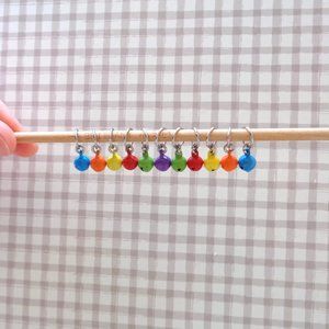 Tiny Bell Stitch Markers, Knitting Markers, Stitch Markers with bells,